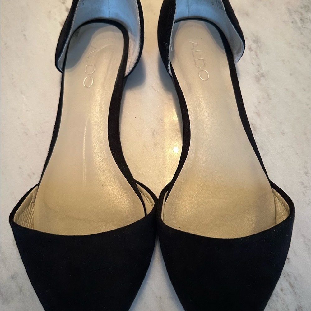 Aldo Women's Black Pointed Flats